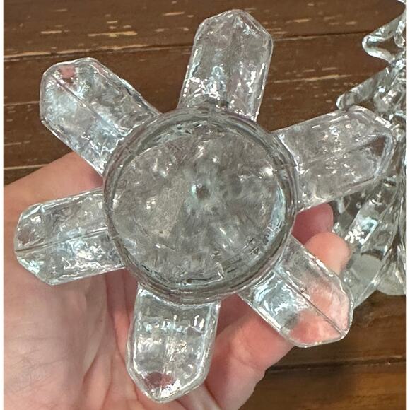 Vintage Crystal Christmas Tree Lot of 2 8.5" & 6.5" - Picture 5 of 5